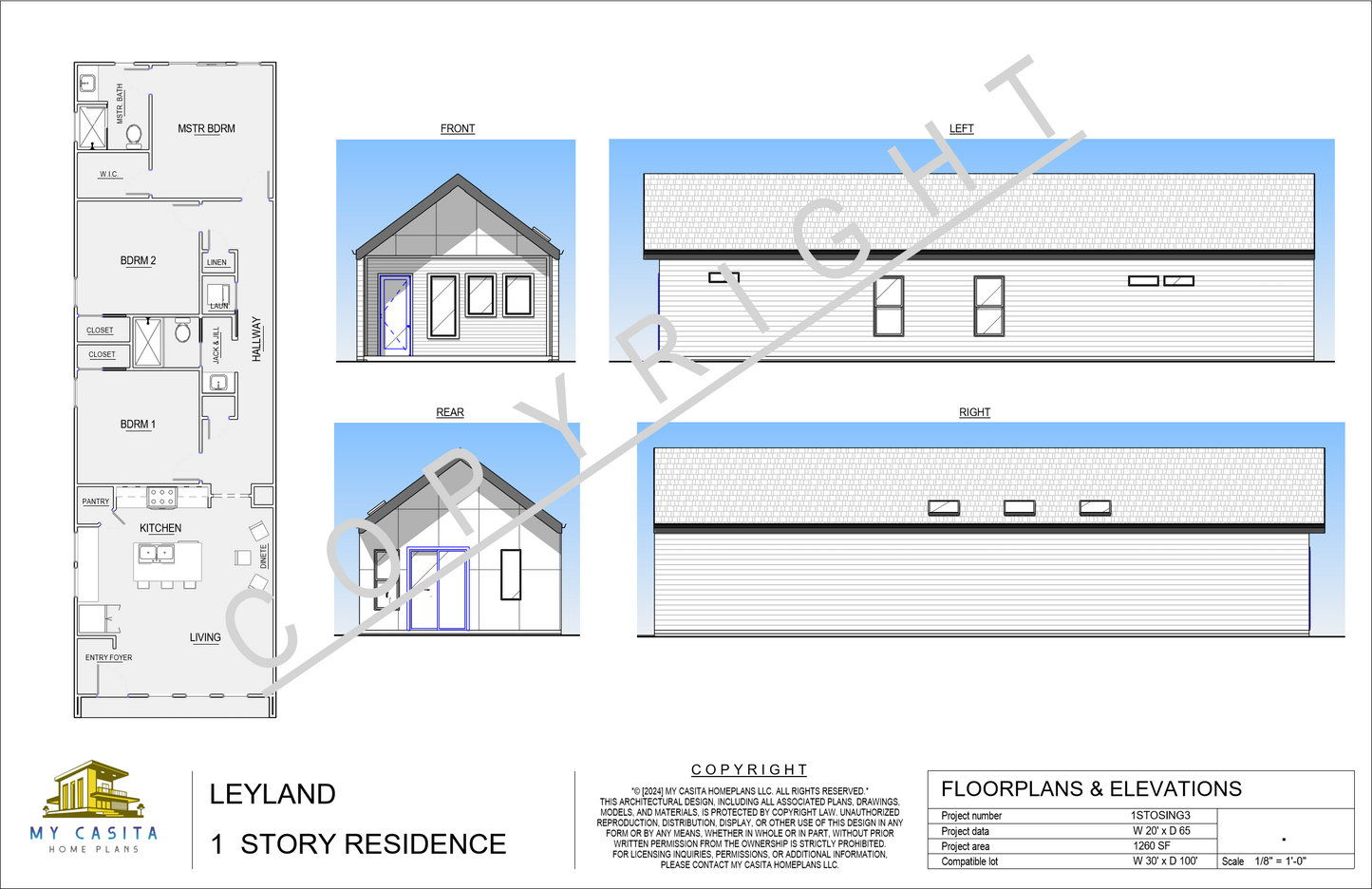 LEYLAND - 1 Story Single Family