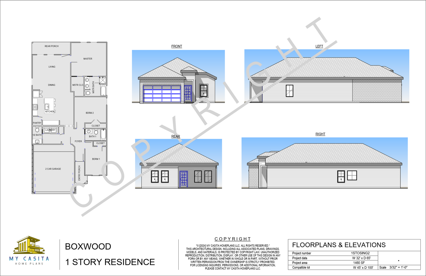 BOXWOOD - 1 Story Single Family